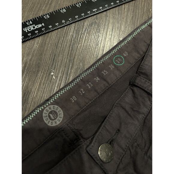 Linksoul Pant Size 38x32 Gray Chino Boardwalker Golf Stretch Quick Dry Stretch - Picture 5 of 7